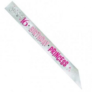 Sweet 16 Birthday Princess Sash 